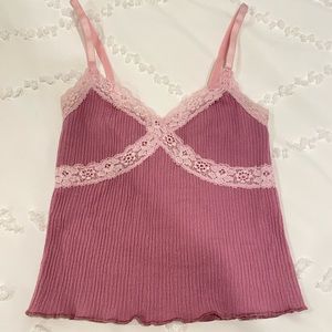 Urban Outfitters Lace Lined Tank